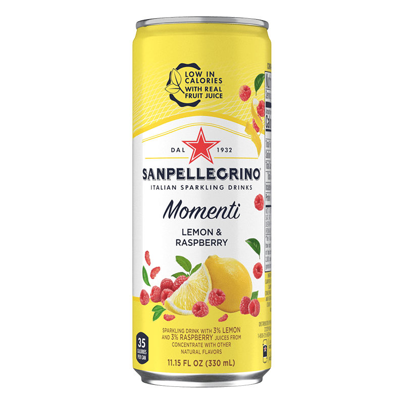 San Pellegrino Momenti Lemon & Raspberry Sparkling Drink 11.15oz