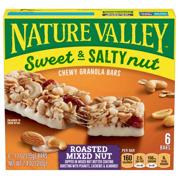 Nature Valley Sweet & Salted Roasted Mix Nut Bars 7.4oz