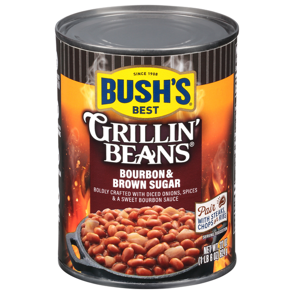 Bush Best Bourbon And Brown Sugar Grillin' Beans 22oz