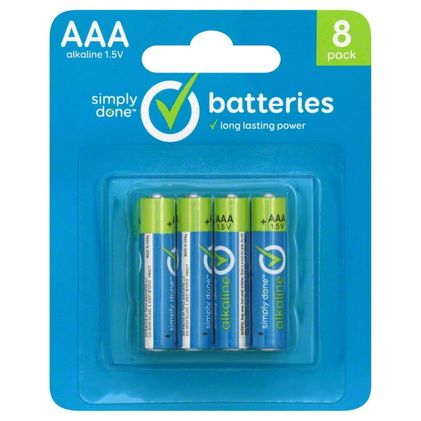 Simply Done AAA Batteries 8ct