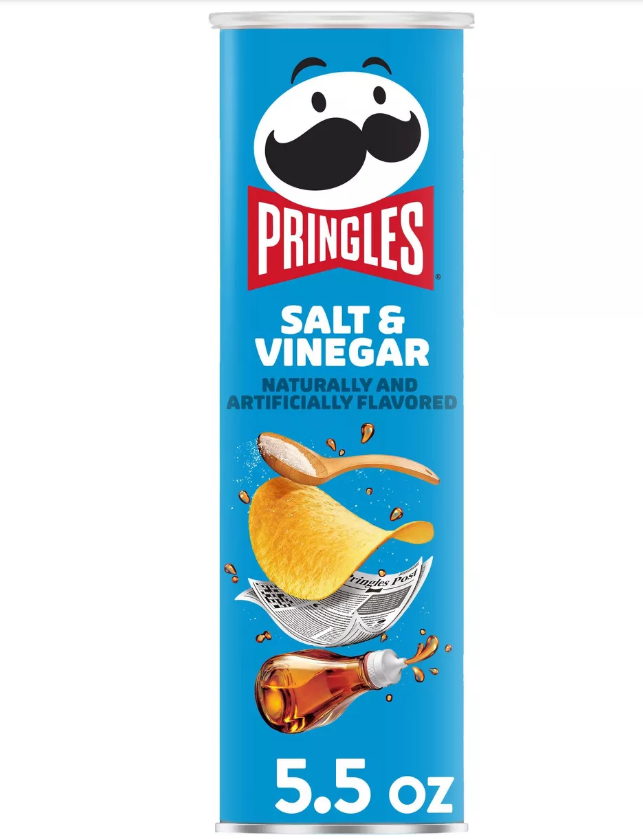 Pringles Salt & Vinegar Crisps 5.5 oz