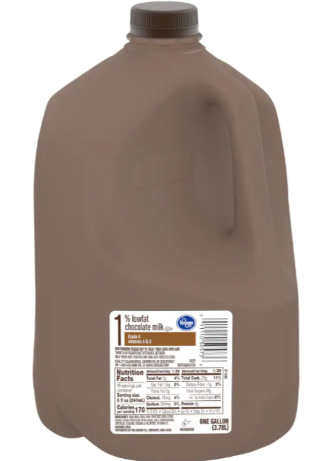 Kroger 1% Lowfat Chocolate Milk 1gal