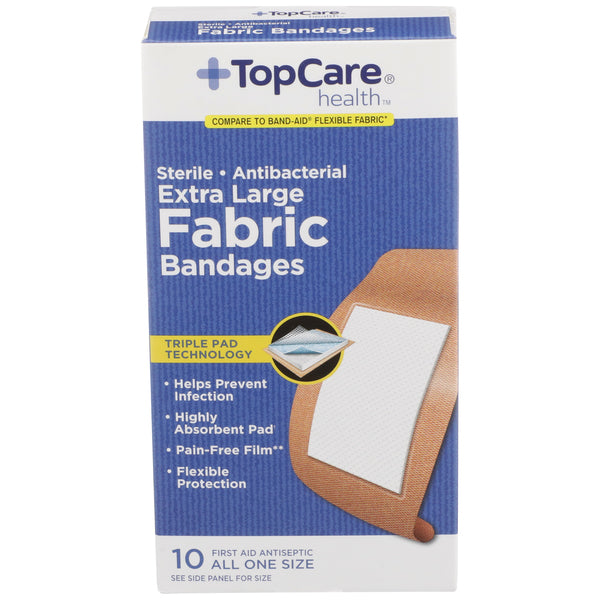 Top Care Flex XL Antibacterial Bandage 10ct