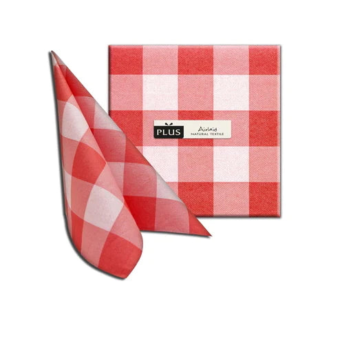 Airlaid Plus Oste Rosso Dinner Napkin 40 x 40cm 50ct