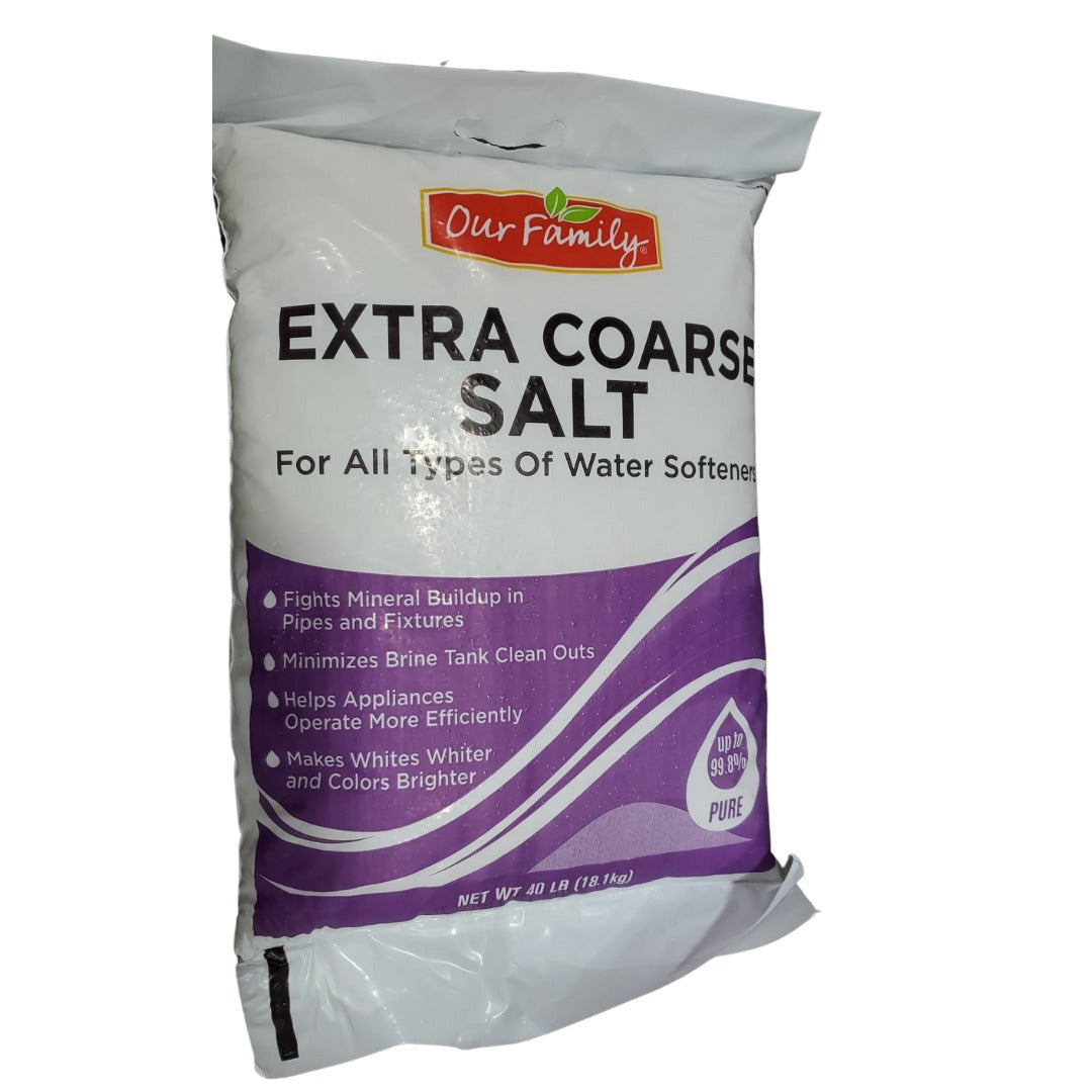 Our Family Extra Coarse Water Softener Salt 40lb