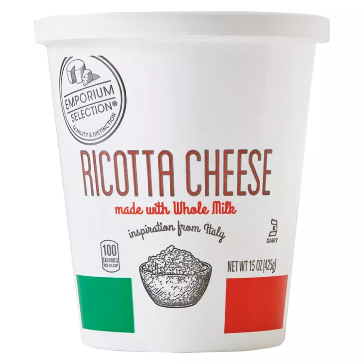 Happy Farms Whole Milk  Ricotta Cheese 15oz