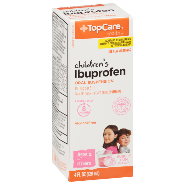 TopCare Bubble Gum Flavor Children's Ibuprofen 4fl oz