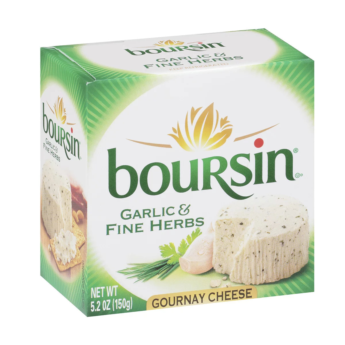 Boursin Garlic & Fine Herbs Gournay Cheese 5.2oz