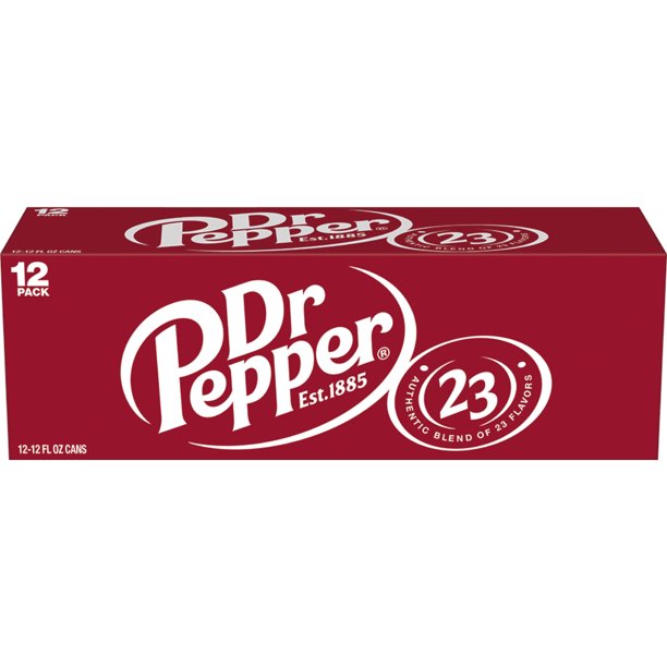 Dr Pepper Regular Soda Cans 12oz x 12ct