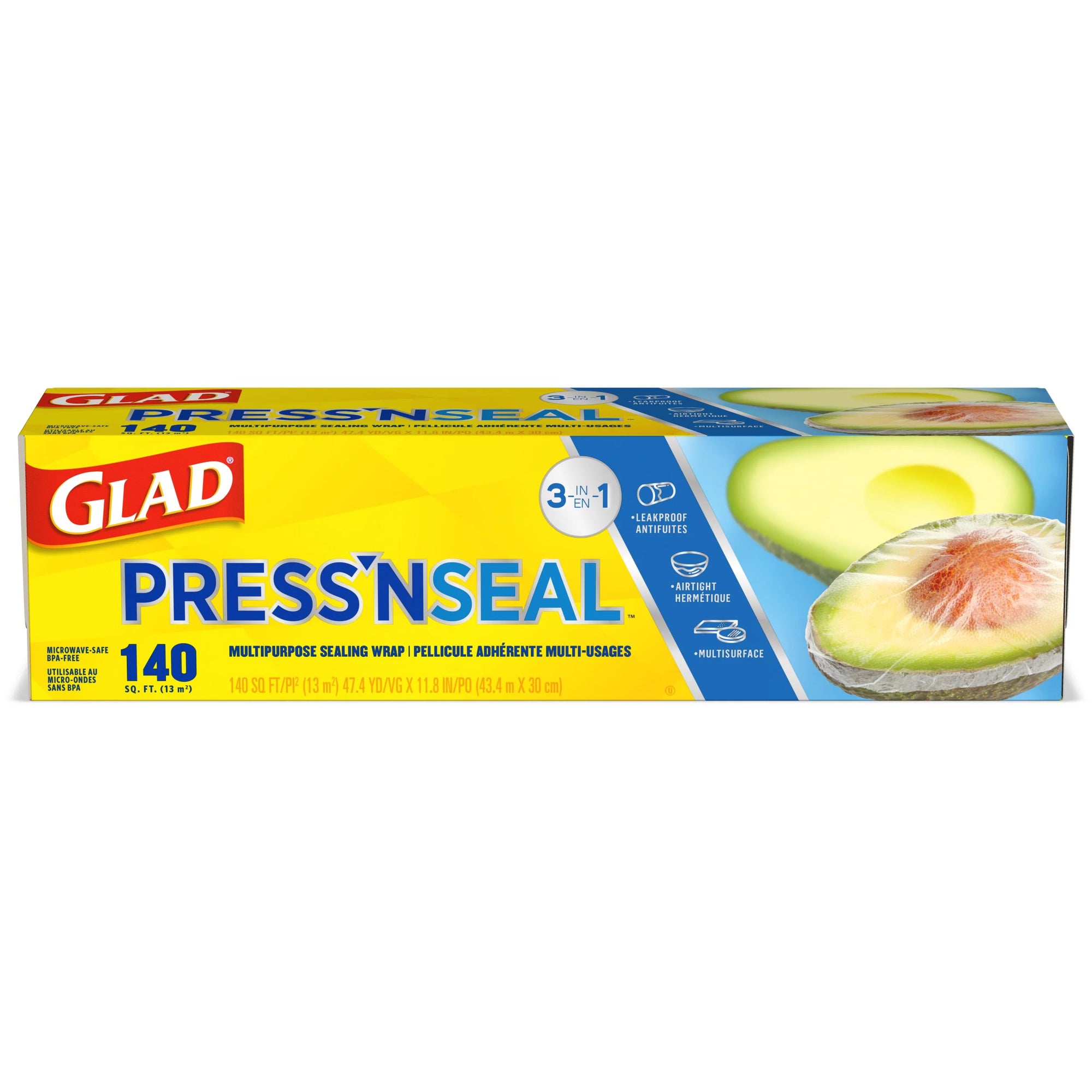 Glad Plastic Wrap Press N` Seal 140sq ft