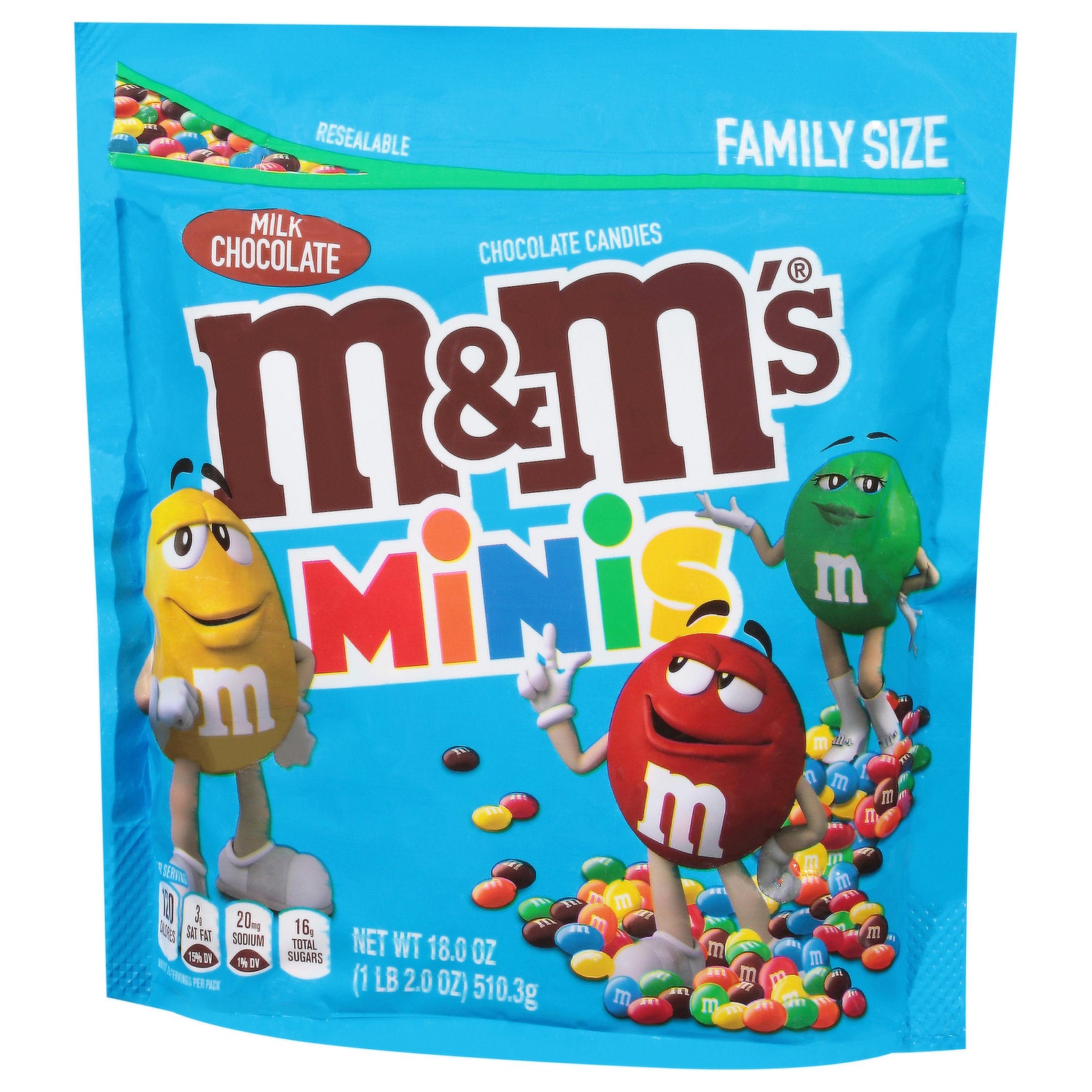 Mini Milk Chocolate M & M 18 oz