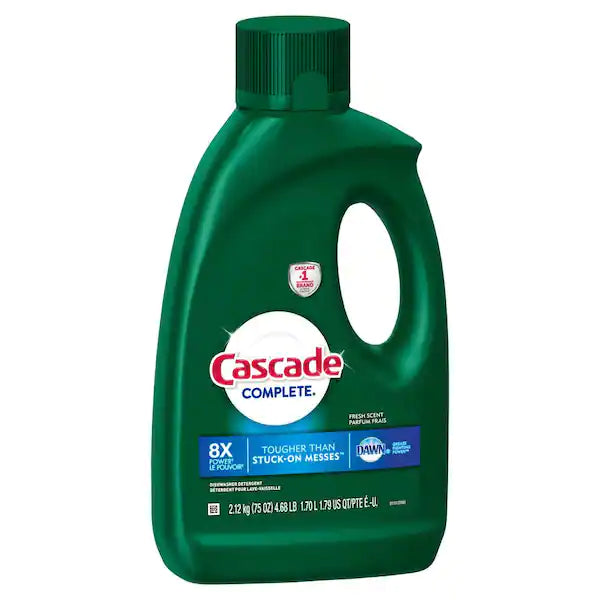 Cascade Complete Fresh Scent  W/Dawn Dishwasher Gel 75oz