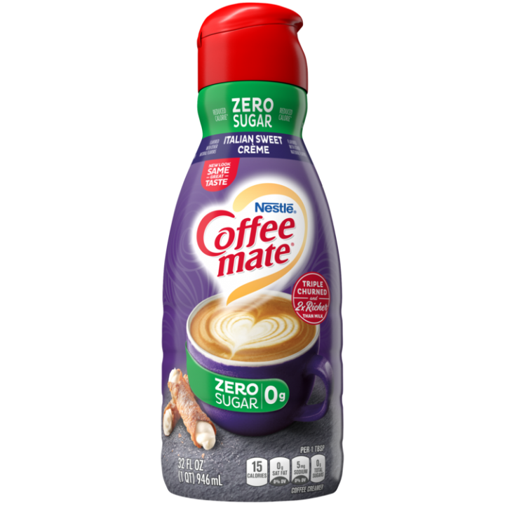 Coffee Mate Sugar Free Liquid Italian Sweet Cream Creamer 32 oz