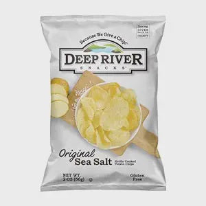 Deep River Original Salted Kettle Cooked Potato Chips 2ozx24