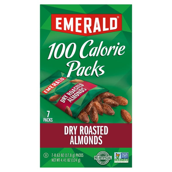 Emerald Dry Roasted Almonds 100 Calorie Pack 7ct