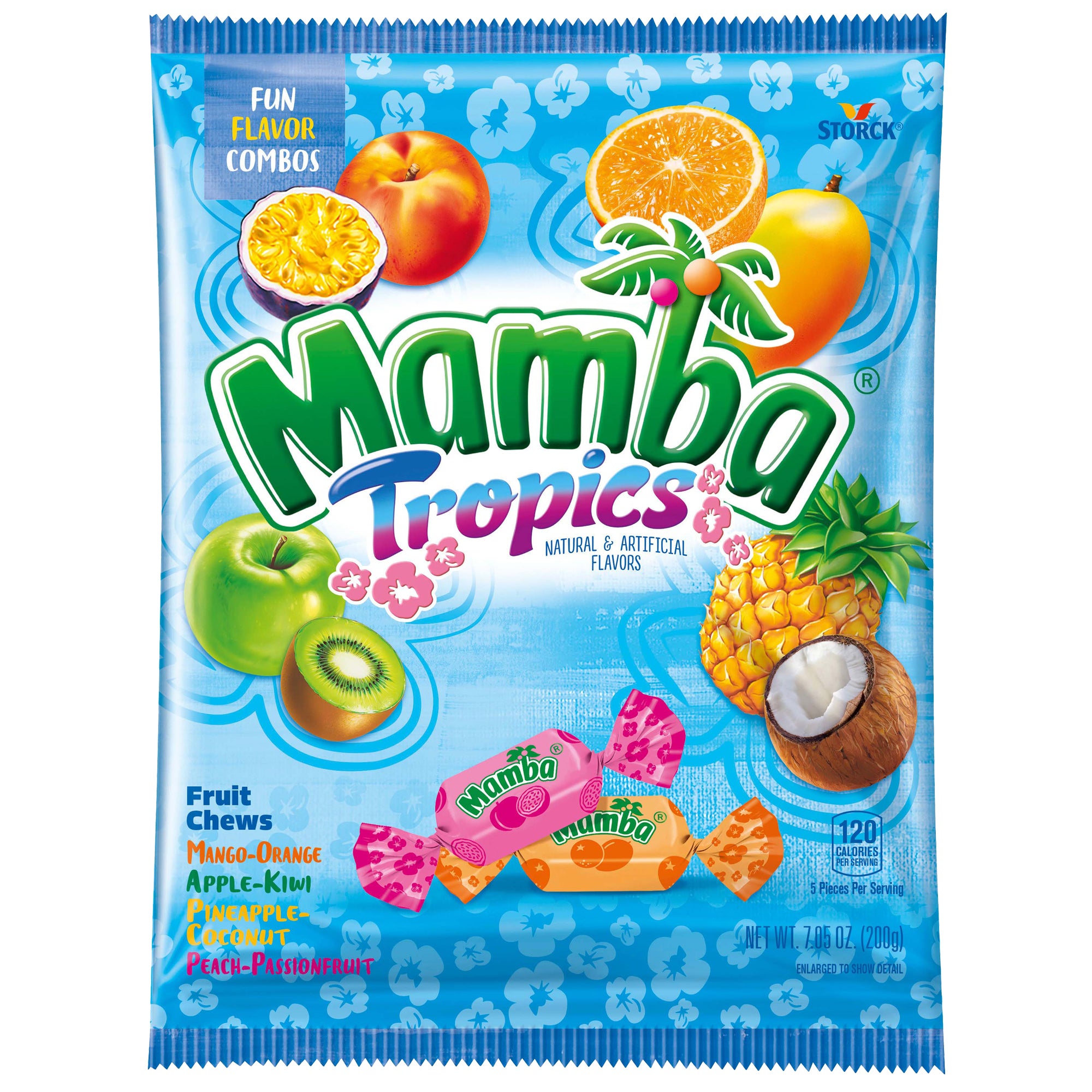 Mamba Fruit Chews Tropics 7.05oz