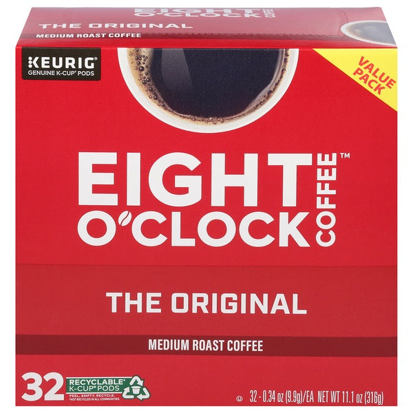 Eight O'Clock The Original Medium Roast Coffee K-Cup Pods 32 ct