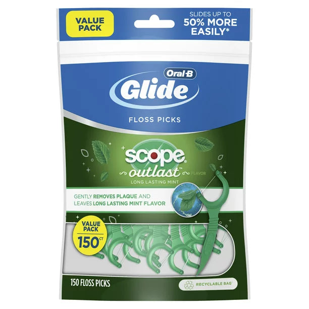 Oral-B Glide Floss Picks 150 mint picks