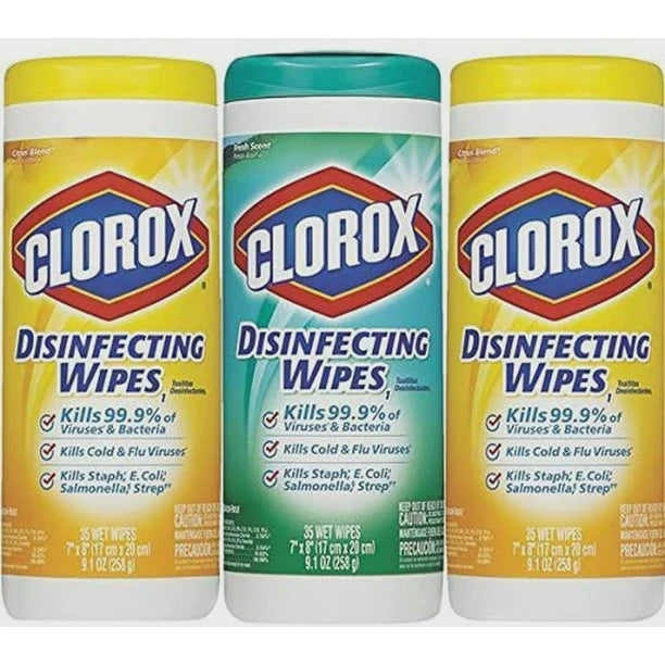 Clorox Disinfecting Wipes 105ct 3pk