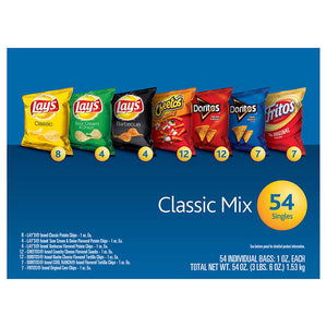 Doritos Classic Mix Individual Bag 54ct 1oz