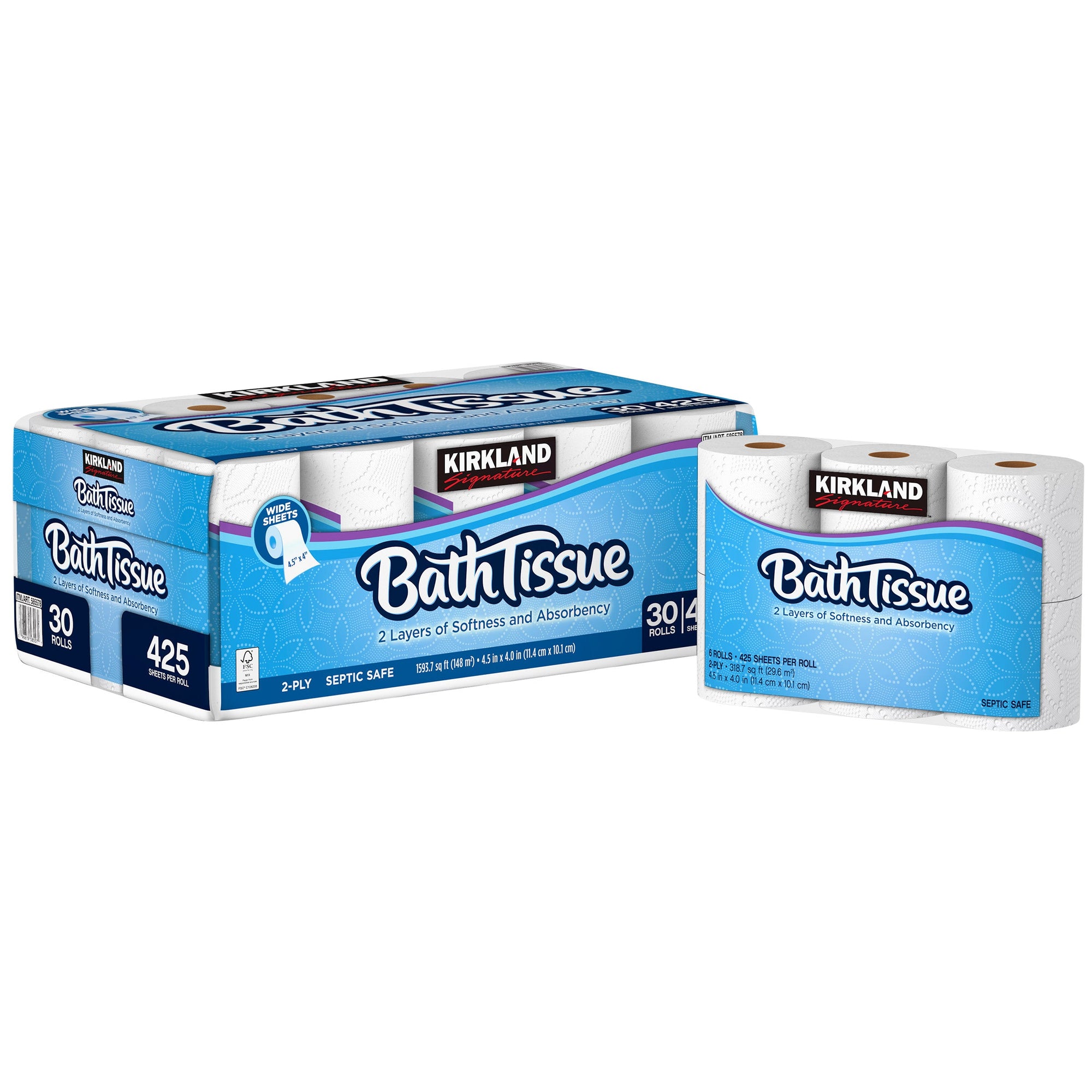 Kirkland Bath Tissue Toilet Paper 6ct