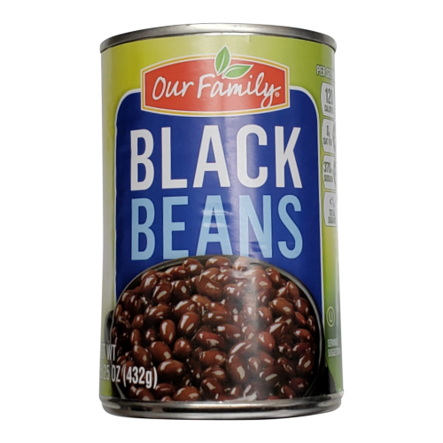 Our Family Black Beans 15.25oz