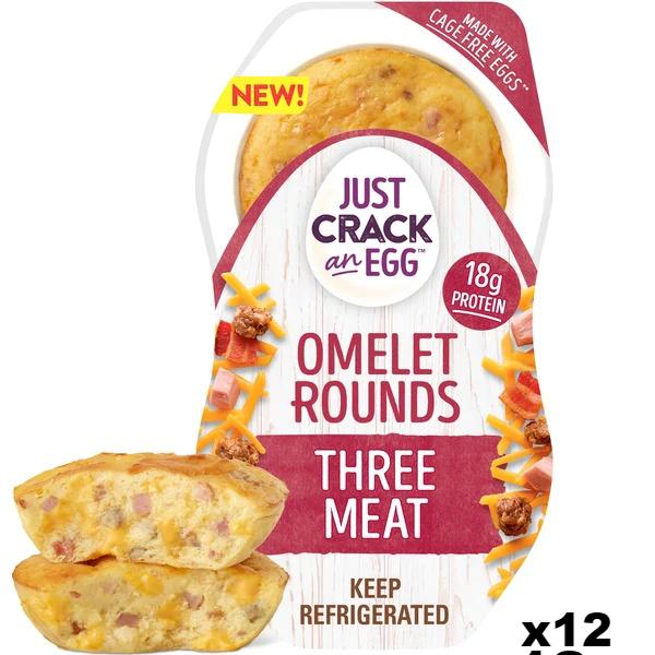 Ore-Ida Just Crack An Egg Three Meat Omelet Rounds 4.6oz x 12