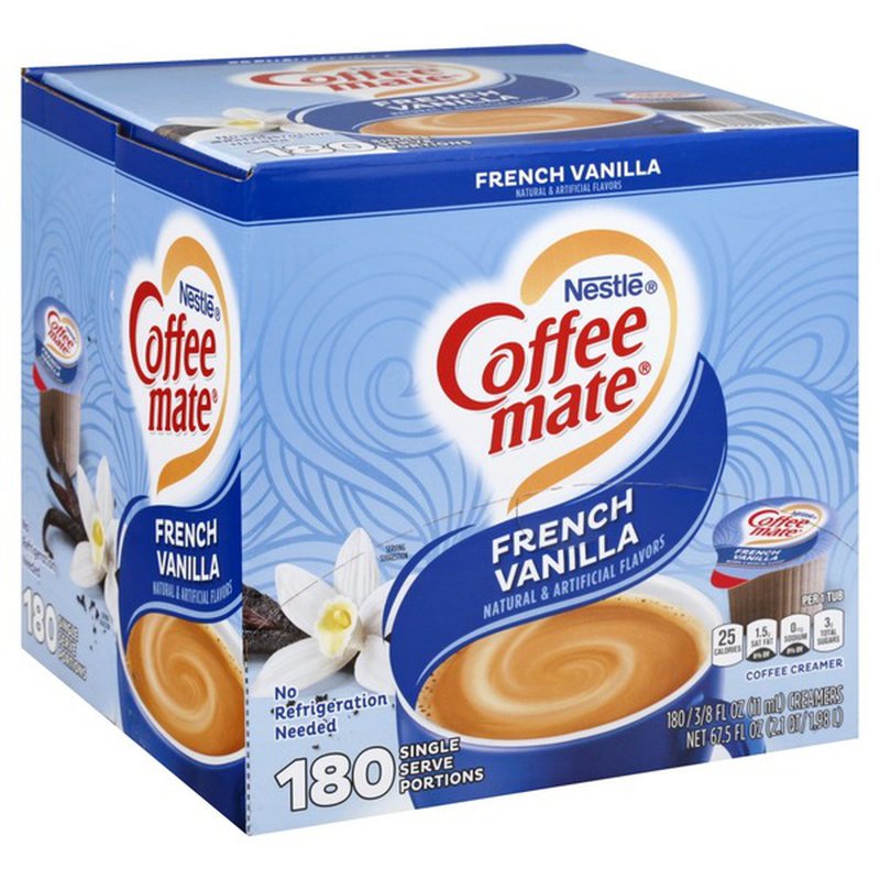 Coffee Mate French Vanilla Single Serve Creamers 3/8fl oz x 180