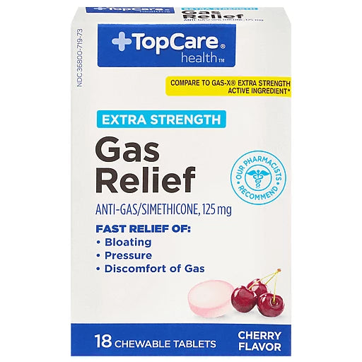 TopCare Extra Strength Gas Relief Softgels 30ct