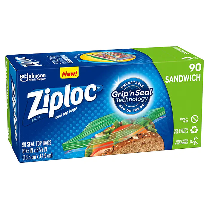 Ziploc Sandwich Bags 90 ct