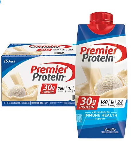 Premier Protein Vanilla Shake 11oz x 15